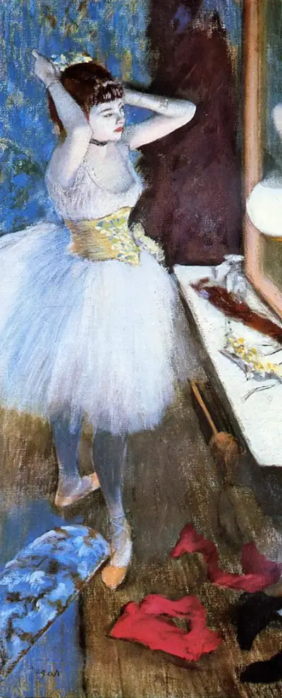 Dancer in her Dressing Room (1879) Edgar Degas